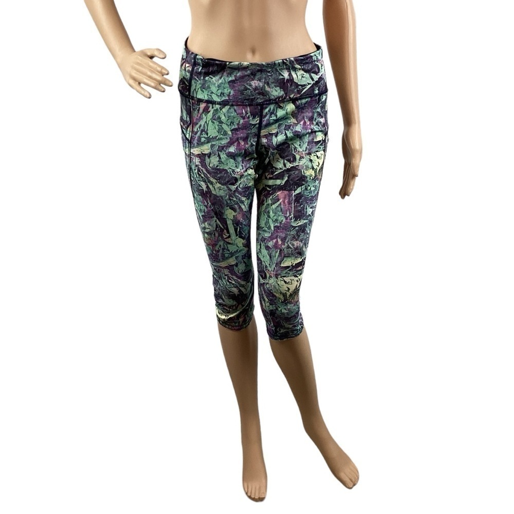 Lululemon Run: Top Speed Crop Size 8 Iridescent Multi